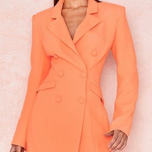 House of CB Orange Blazer Dress